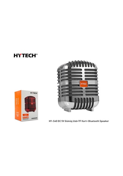 Hytech Hy-S40 Dc 5V Bluetooth Speaker Gümüş Usb+Tf Kart