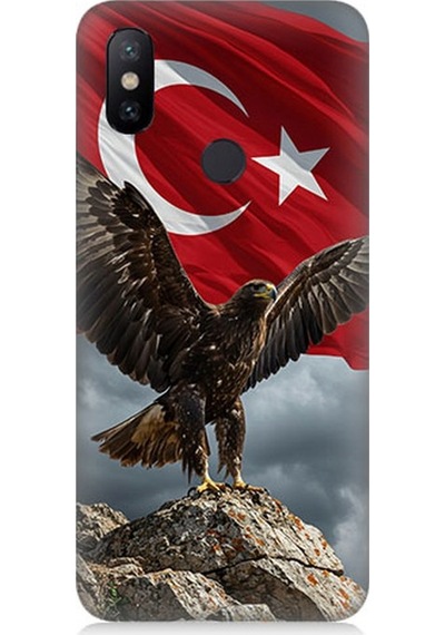Xiaomi Redmi Note 5 Pro Uyumlu Kartal Zirvede Bekliyor Desenli Silikon Kılıf Çok Renkli