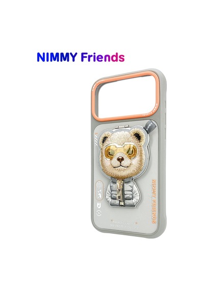 Apple Uyumlu iPhone 17 Magsafe Stand Özellikli 3d Gözlük Ve Fermuarlı Bear Nakışlı Cool Cute 2.0 Kılıf 11a Şeffaf Apple Uyumlu iPhone 17 Magsafe Stand Özellikli 3d Gözlük Ve Fermuarlı Bear Nakışlı Cool Cute 2.0 Kılıf 11a Şeffaf