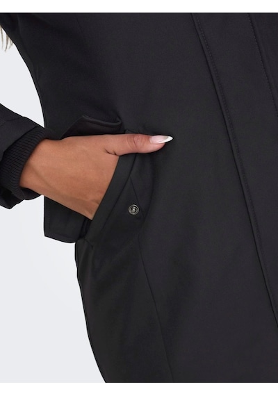 Only Bayan Uzun Mont Kapüşonlu Parka 15300633 Siyah