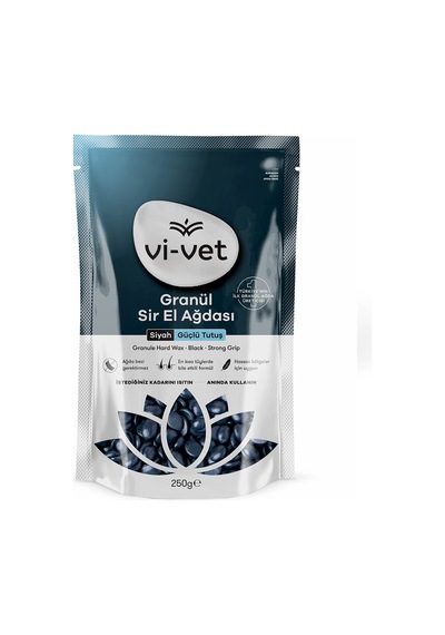 Vi-vet Granül Siyah Soyulabilir İnci Ağda 250gr