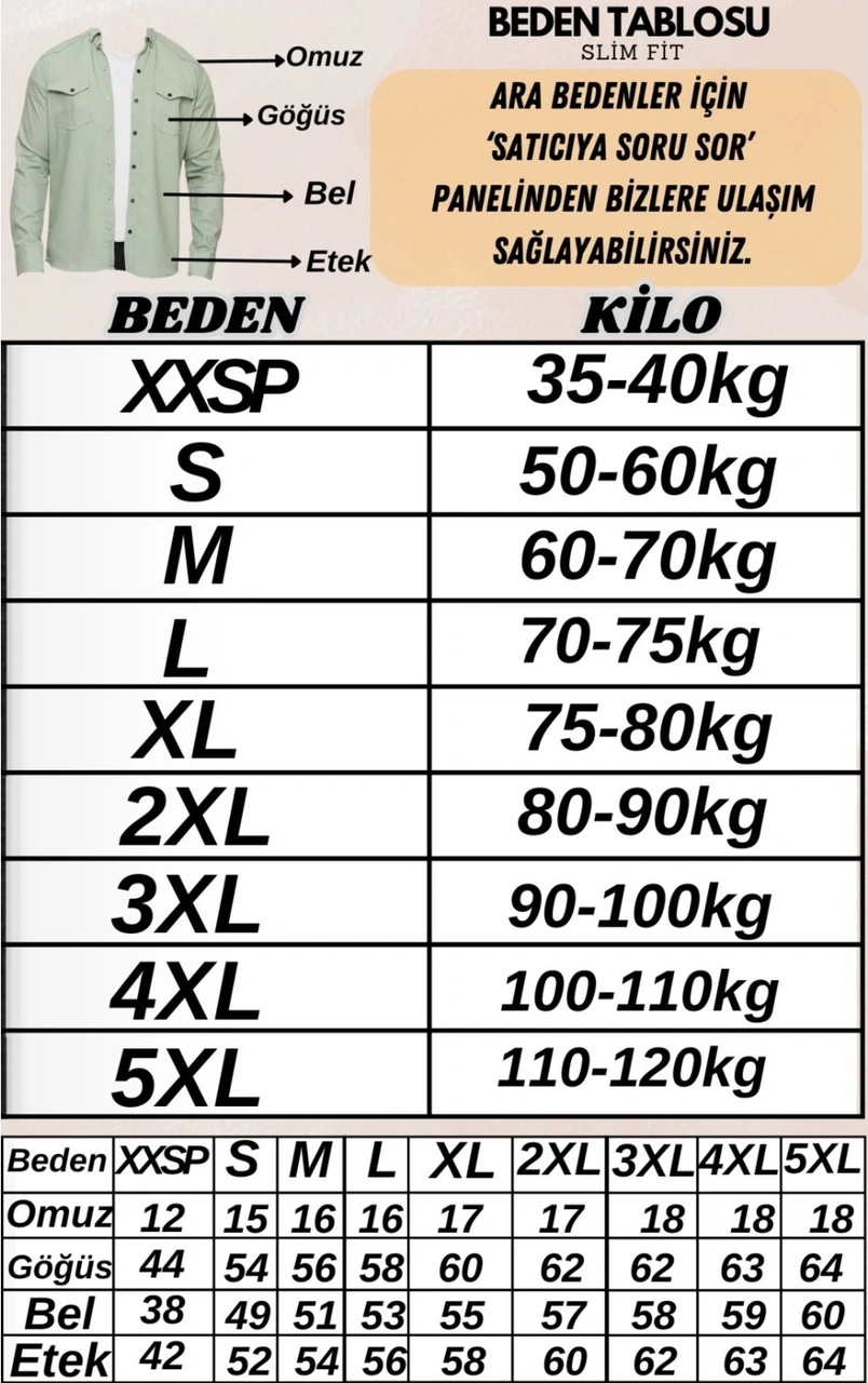 Yxc Trend Maker Slim Fit Erkek Cepsiz Kot Gömlek A.mavi