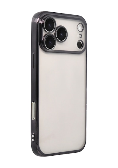 Apple iPhone  Uyumlu - 17 Pro Max Razer Lensli Silikon - Siyah