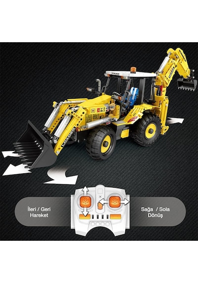Reobrix Technic 22018 Rc Caterpillar Bulldozer Kumandalı&motorlu Yaratıcı Yapı Blok Seti Building Blocks - 2231 Parça