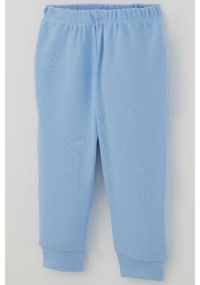 Breeze Erkek Bebek Pijama Takımı Ekose Desenli Önden Çıtçıtlı 4 Ay-1 Yaş, Mavi