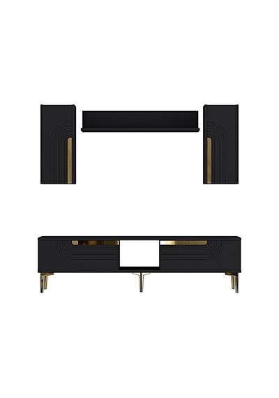 Tvr1502ag Meyra Tv Ünitesi Takımı Antrasit-gold 150cm