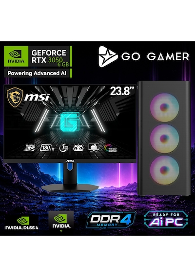 Go Gamer E577D i7-13700F 32 GB 1 TB SSD RTX3050 6 GB 24" Free Dos Oem Paket Masaüstü Oyuncu Bilgisayarı