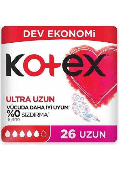 Kotex Ultra Hijyenik Ped Ultra Uzun 26'lı