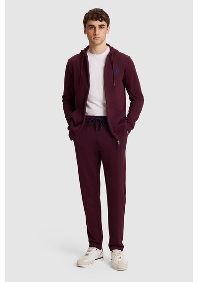 U.S. Polo Assn. Erkek Bordo Slim Fit Bağcıklı Eşofman Altı 50329409-vr180 Dark Plum