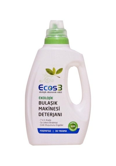 Ecos3 Ekolojik Sıvı Bulaşık Makinesi Deterjanı 2 x 750 ML