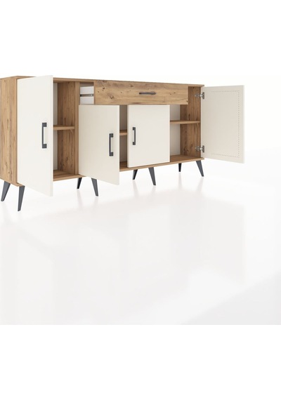 Arges Konsol 3 Raflı Tek Çekmeceli 4 Kapaklı 176x30x83 Çam-aytaşı/çam Aytaşı/çam Arges Konsol 3 Raflı Tek Çekmeceli 4 Kapaklı 176x30x83 Çam-aytaşı/çam Aytaşı/çam
