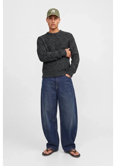 Jack & Jones Jjjaxon Erkek Kazak 12306928 Mavi