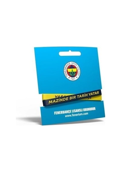 Fenerbahçe Lisanslı 2'li Silikon Bileklik Kişiye Özel Kutulu 001