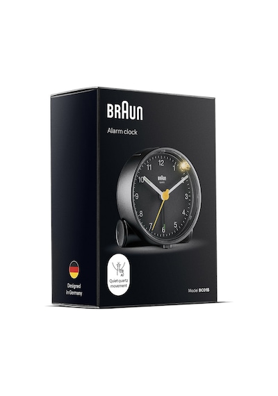 Braun Bc01b Siyah Klasik Analog Alarmlı Masa Saati Brn.bc01b