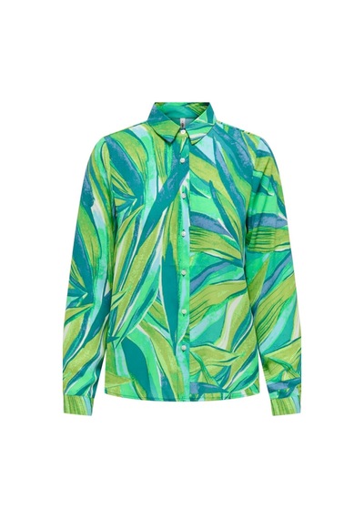 Only Onlalma Lıfe Poly L/s Shırt Aop Yeşil