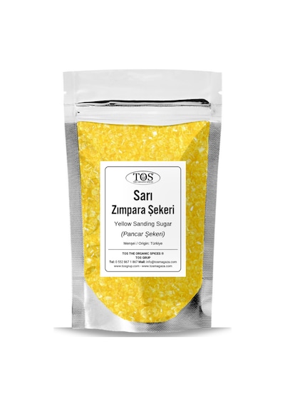 Tos The Organic Spices Sarı Zımpara Şekeri 100 G Yellow Sanding Sugar