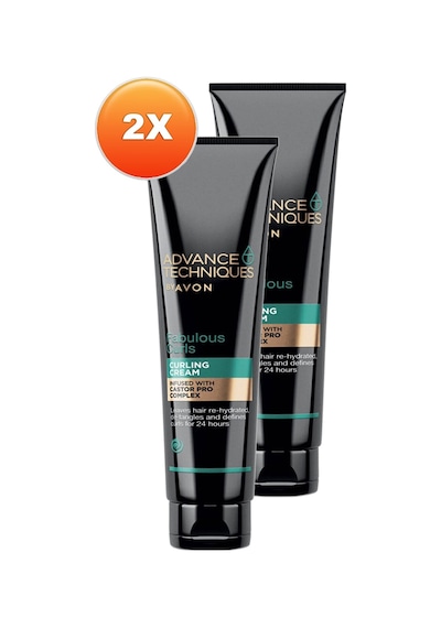 Avon Advance Techniques Bukle Şekillendirici Durulanmayan Saç Bakım Kremi 2 x 150 ML