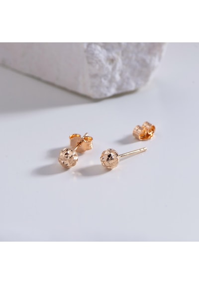 14 Ayar 5 Mm Altın Top Küpe 1,10 Gr-5981