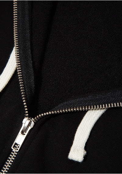 Mavi - Mavi Logo Baskılı Fermuarlı Sweatshirt 0s10557-900 Siyah