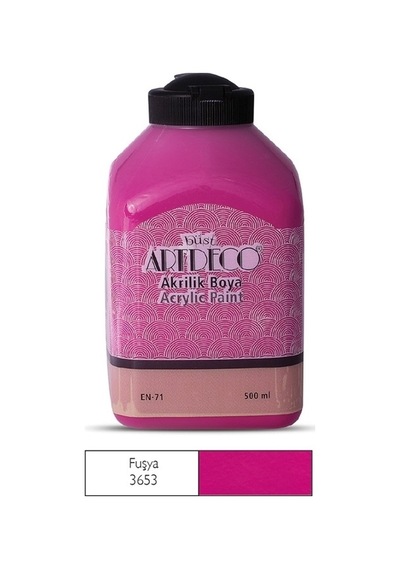 Artdeco Akrilik Boya 70l-3653 Fuşya 500 Ml Çok Renkli