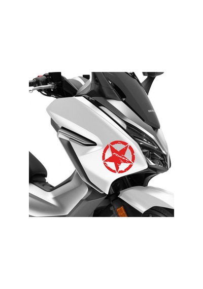 Deeb Army Forza Yıldız Sticker Etiket Mat Kırmızı 2 Adet