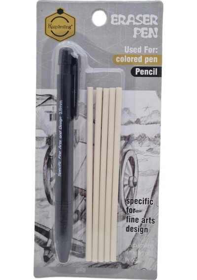 Kalem Silgi 3.8 Mm Round Uç + 5 Yedekli