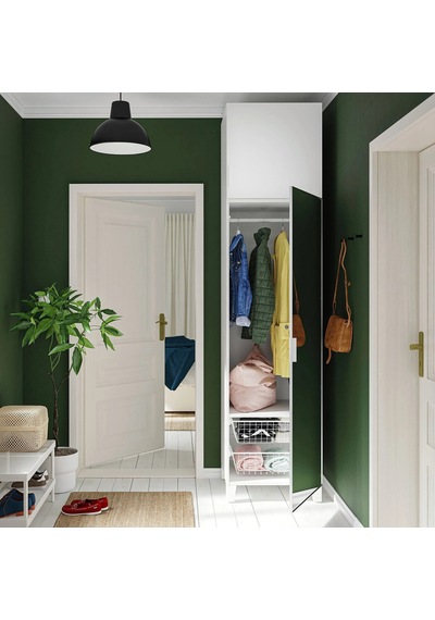Ikea Beyaz Şık Kapaklı Gardırop 60x57x251 Cm