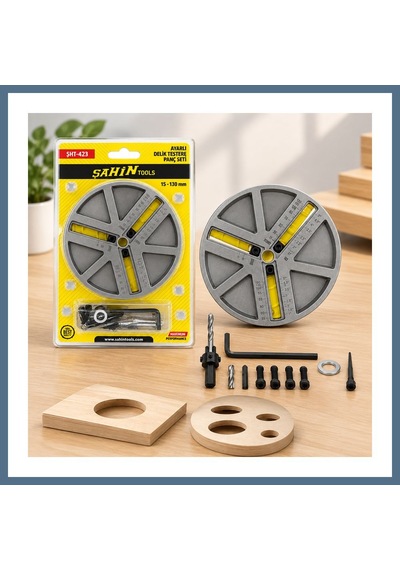 Buradabulabilirsin Ayarlı Delik Testere Panç Seti 45-130mm Bbz