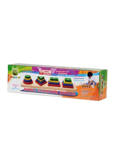 Woodoy Ahşap Renkli Geometrik Şekiller