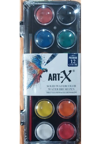 Art-x Premium Sulu Boya 12 Renk 12 Renkli