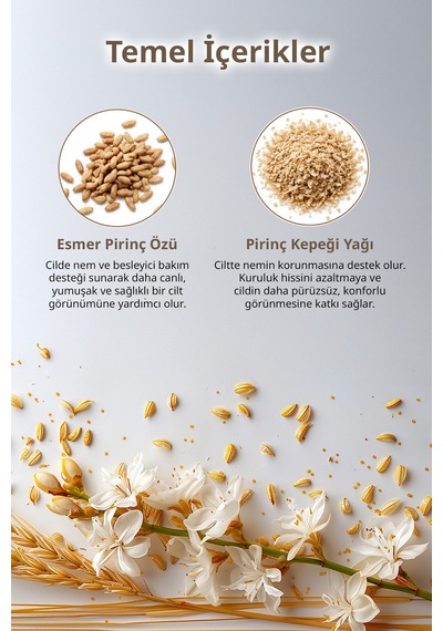 Midha Brown Rice Esmer Pirinç Özlü Besleyici ve Nemlendirici Vücut Yağı 200 ML