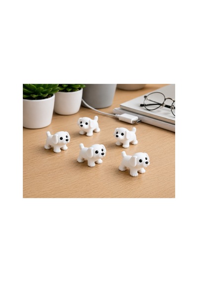 5 Adet Karanlıkta Parlayan Mini Köpek