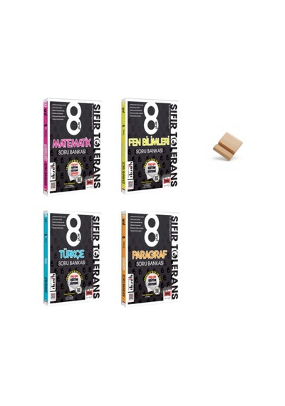 Yargı Lgs 2027 8. Sınıf Sıfır Tolerans Matematik Türkçe Fen Ve Paragraf 4lü Set Soru Bankası + Telefon Standı