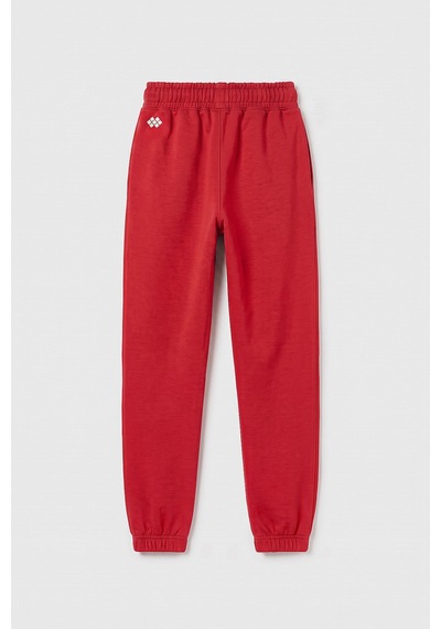 TOMMYLIFE Fiesta Standart Fit Basic Kız Çocuk Eşofman Alt - 75194 Kırmızı