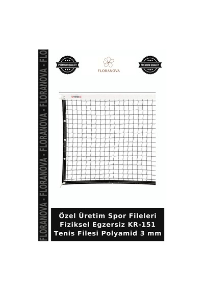 Özel Üretim Spor Fileleri Fiziksel Egzersiz Kr-151 Tenis Filesi Polyamid 3 Mm