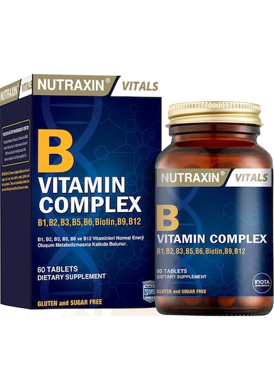 Nutraxin B Vitamin Complex - B Vitamini Takviyesi 60 Tablet