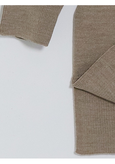 Lcw Modest Bej Bisiklet Yaka Kadın Triko Tunik