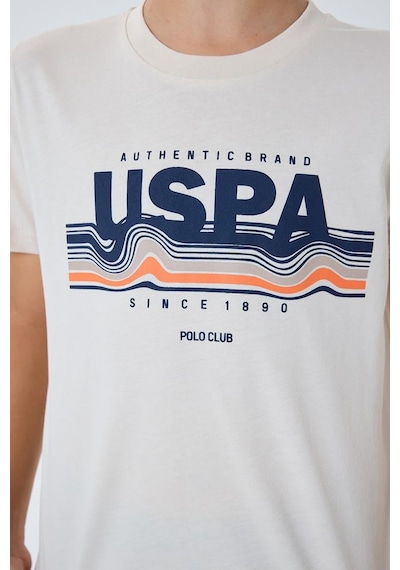 U.S. Polo Assn. Erkek Çocuk Kısa Kollu Pijama Takım Beyaz-2312 Beyaz