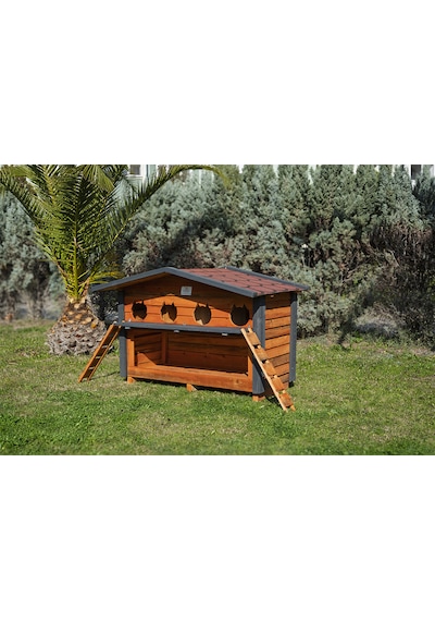 4 Yuvalı Kedi Evi Mamalıklı