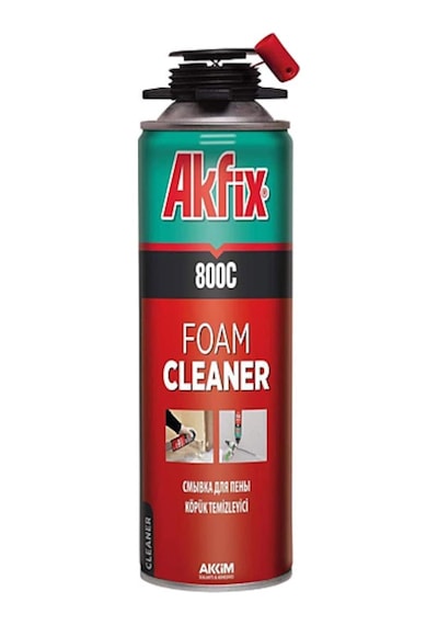 Akfix 800C Poliüretan Köpük Temizleyici Sprey 500 ML