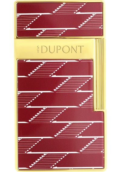 S.t. Dupont Lacquered Biggy Monogram Kırmızı Puro Çakmağı 25078