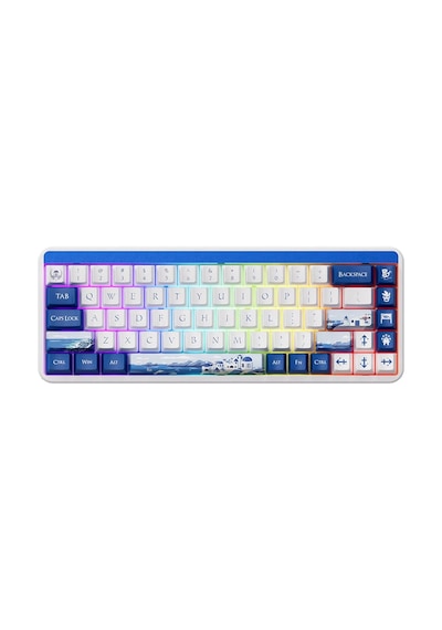 Akko JIN01 Santorini Rosewood Switch RGB Kablosuz Hotswap Mekanik Oyuncu Klavye