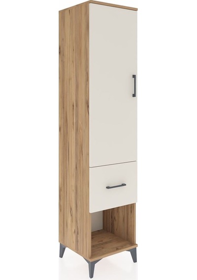Hyperion Dolap 2 Raflı Tek Çekmeceli Tek Askılı 44x44x195 Çam-aytaşı Atlas Çam