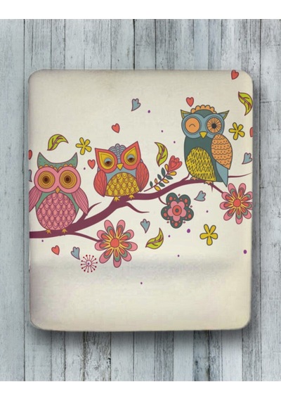 Renkli Baykuş Bilek Destekli Mouse Pad Mousepad