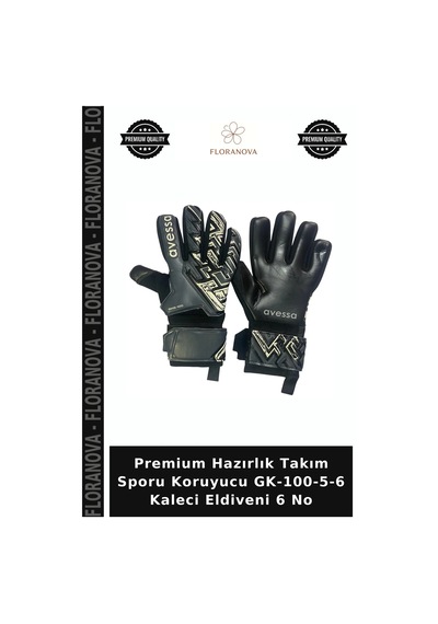 Premium Hazırlık Takım Sporu Koruyucu Gk-100-5-6 Kaleci Eldiveni 6 No Çok Renkli