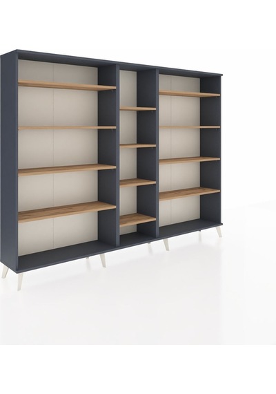 Arges Dolap 11 Raflı 220x30x163 Antrasit-antrasit/çam Antrasıt/atlas Çam - Antrasıt Arges Dolap 11 Raflı 220x30x163 Antrasit-antrasit/çam Antrasıt/atlas Çam - Antrasıt