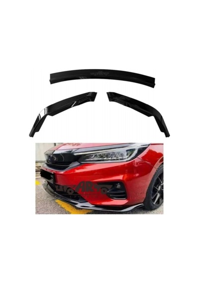 Honda City 2020+ Uyumlu Piano Black 3 Parça Rs Ön Lip