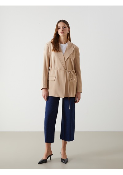 Lcw Modest Bej Kadın Blazer Ceket