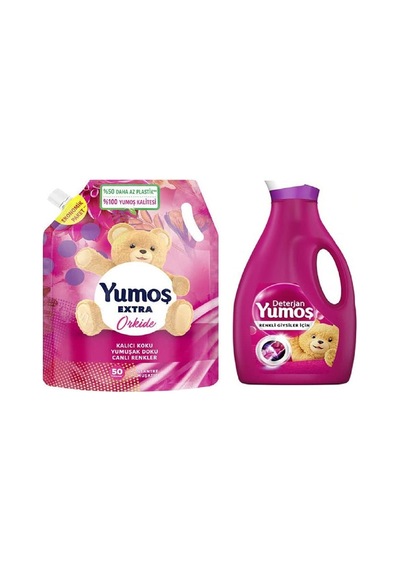 Yumoş Bakım Deterjanı-renkli Giysiler İçin 42 Yıkama 1x2520ml ,yumoş Extra Orkide Konsantre Yumuşatıcı Pounch 50 Yıkama 1x1200ml Yumoş Bakım Seti Sku: Zeusstk275ab60c6e 10