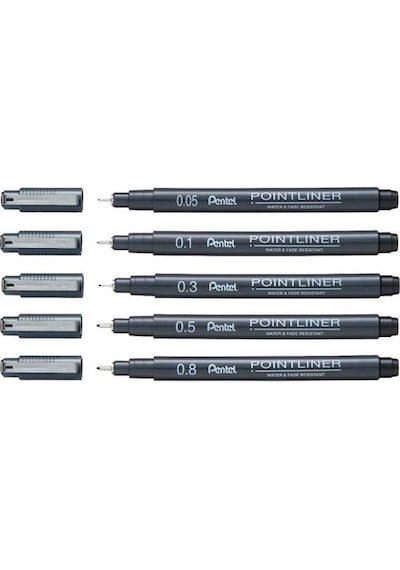 Pentel Pointliner 0.5 MM Teknik Çizim Kalemi